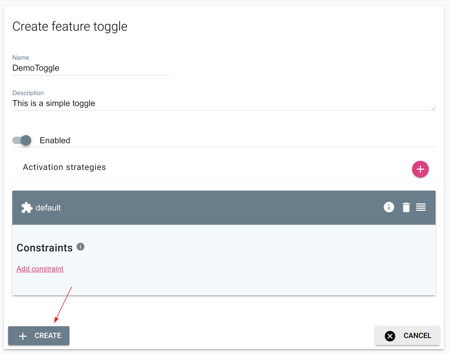 Create a feature toggle