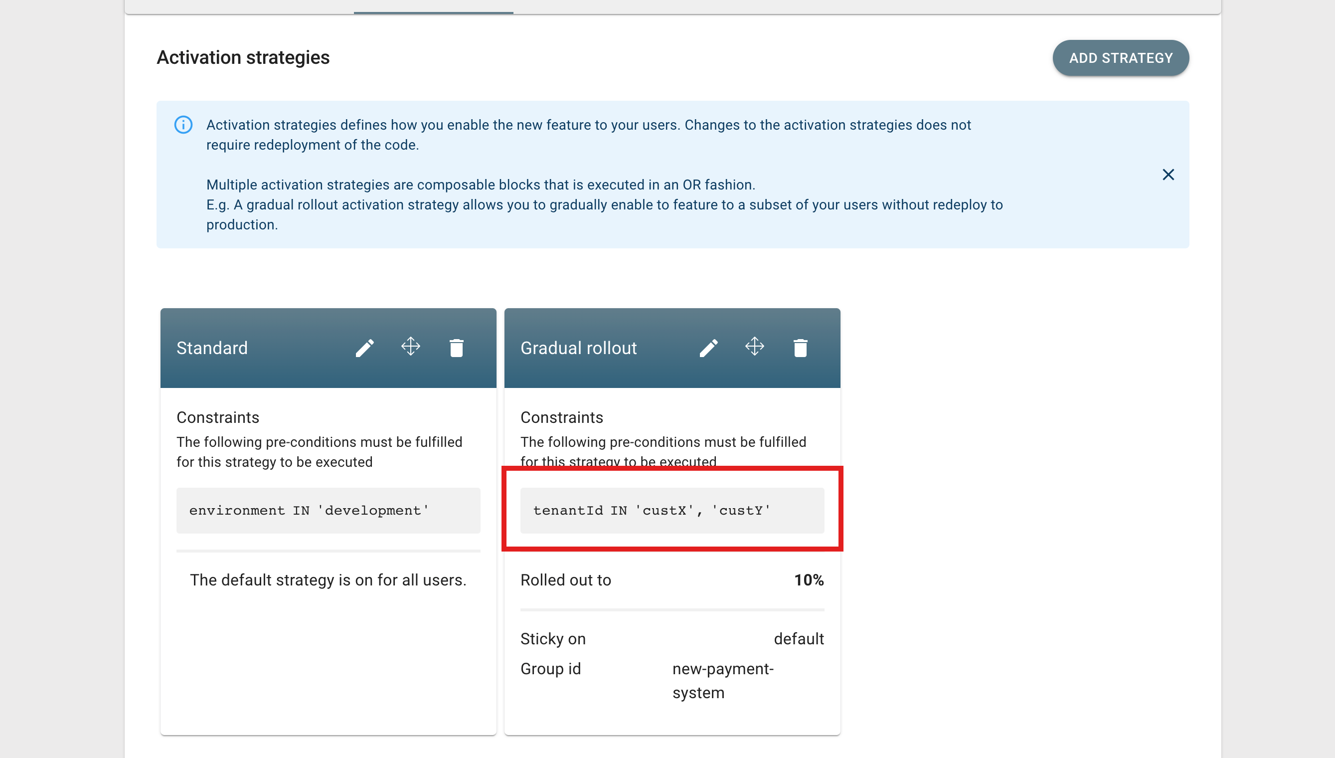 Custom constraints