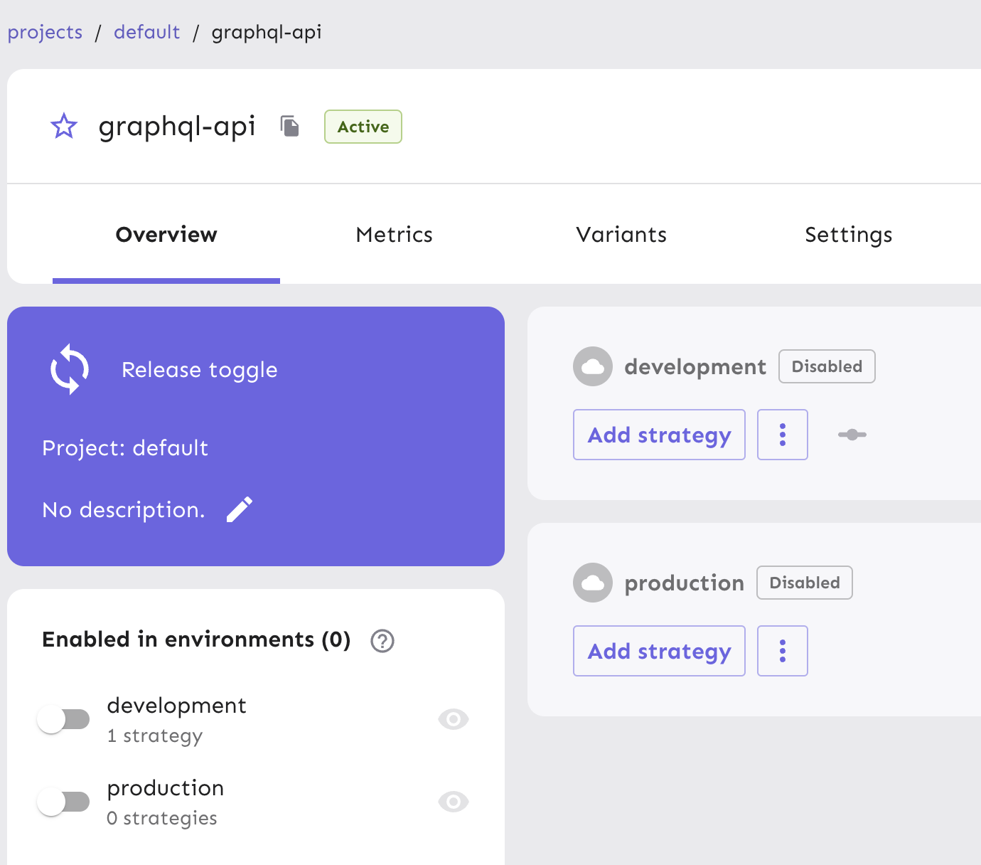 A feature flag called graphql-api is now disabled